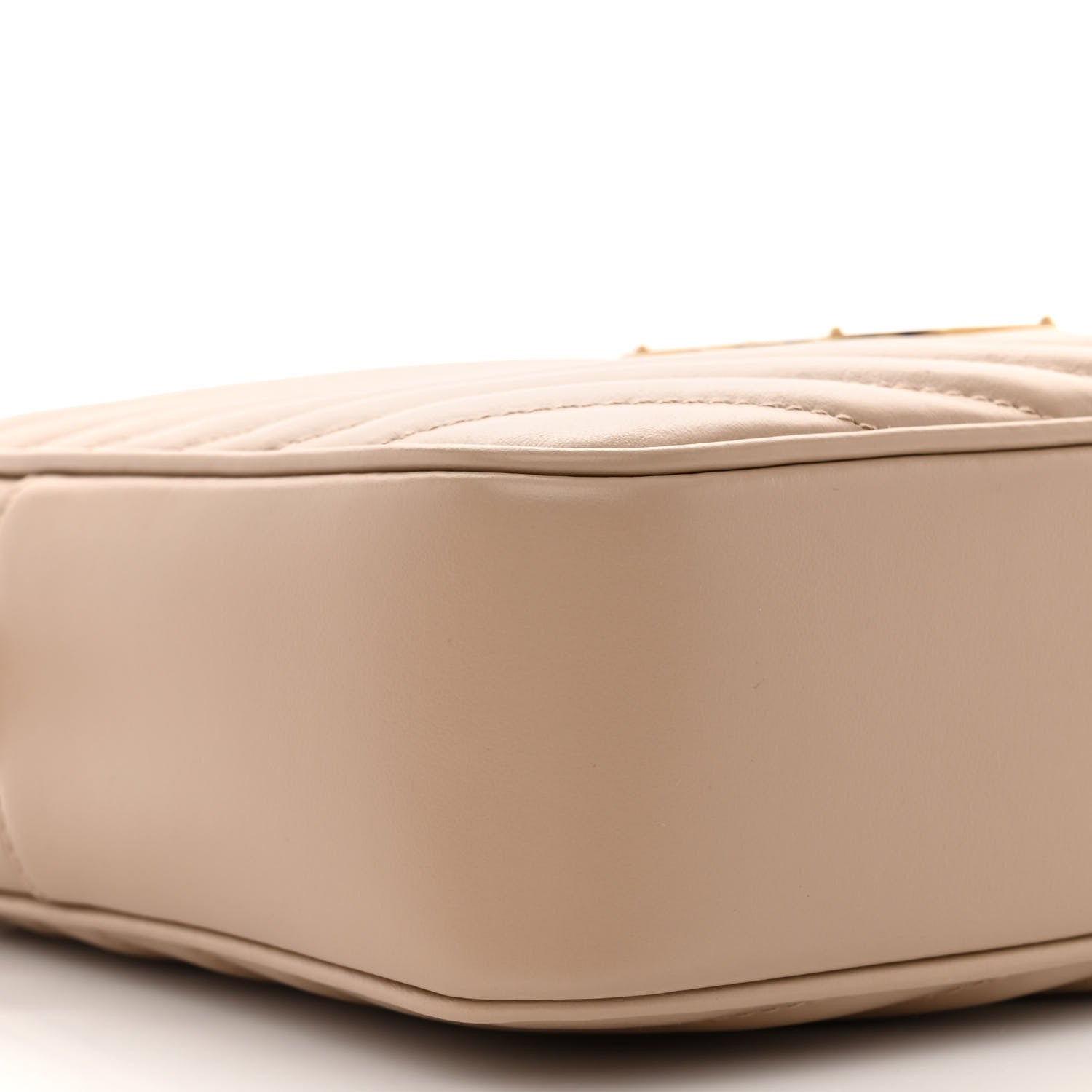 Saint Laurent Calfskin Matelasse Monogram Lou Camera Bag Dark Beige 9 of 10
