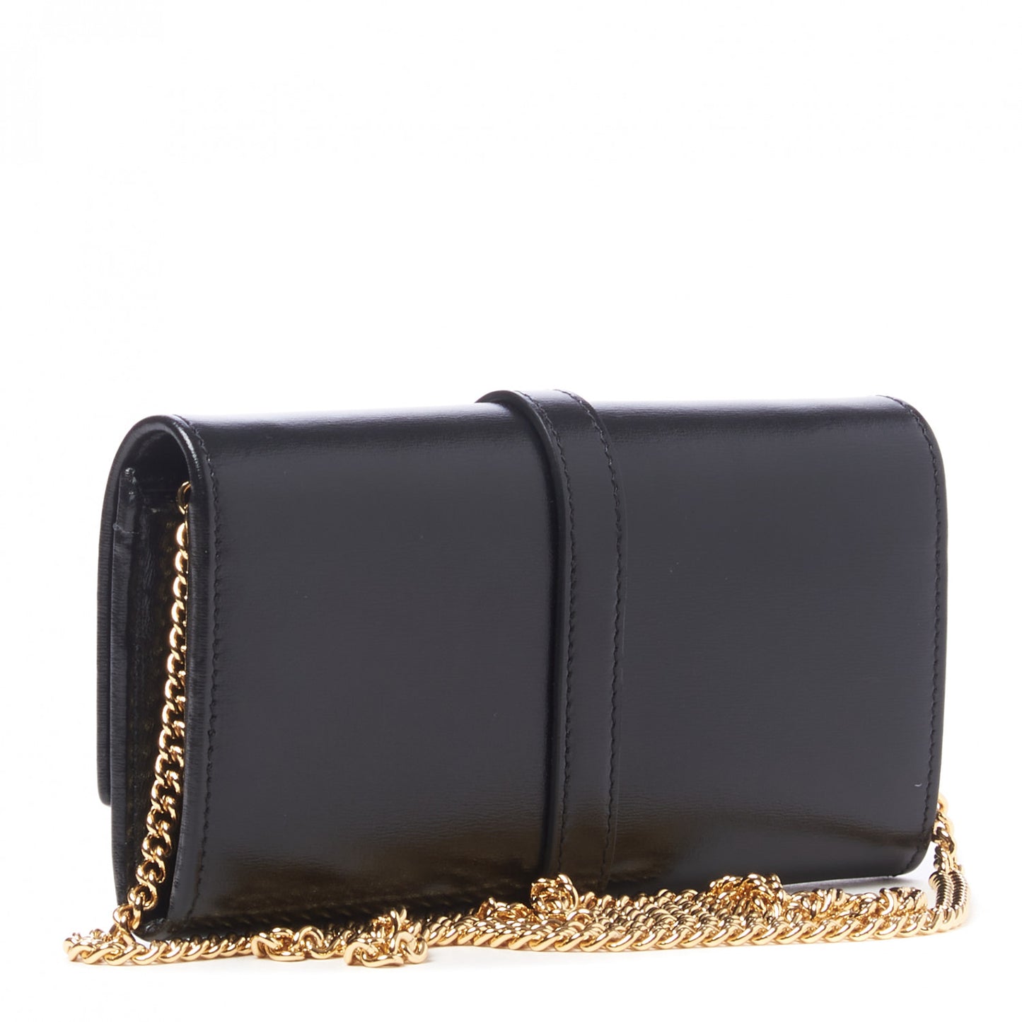 Calfskin Jackie 1961 Chain Wallet Black