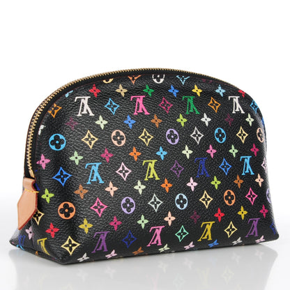 Louis Vuitton Monogram Multicolor Cosmetic Pouch Black Grenade 3 of 7