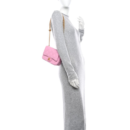 Chanel Caviar Quilted Mini Sweetheart Flap Lilac 2 of 11