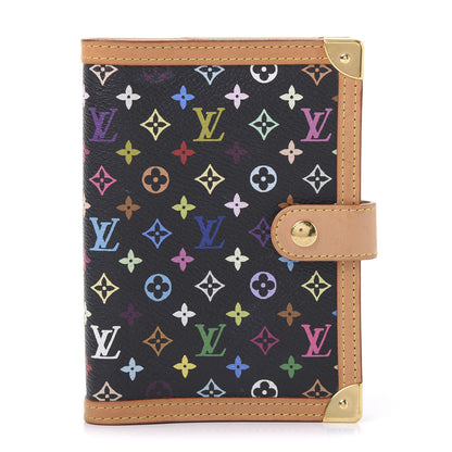 Louis Vuitton Monogram Multicolor Small Ring Agenda Cover Black 1 of 11