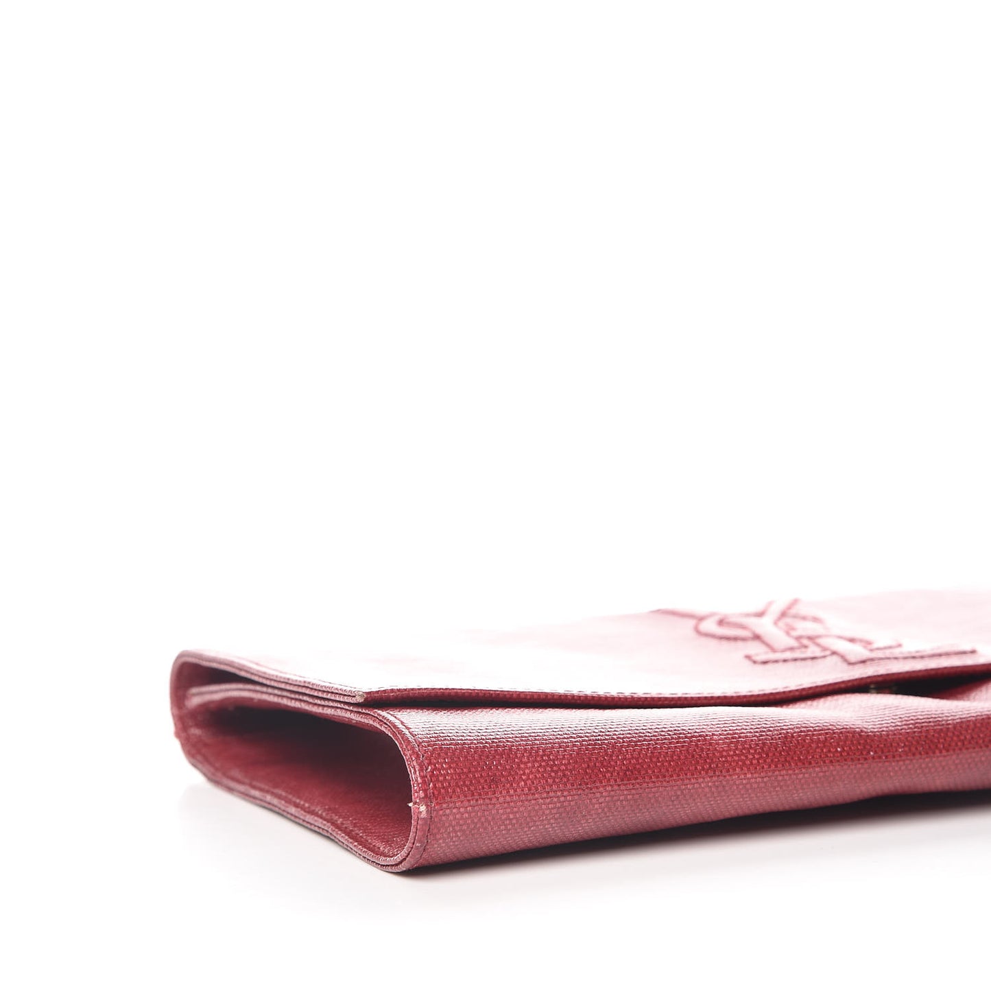 Coated Linen Large Belle De Jour Clutch Palissandre