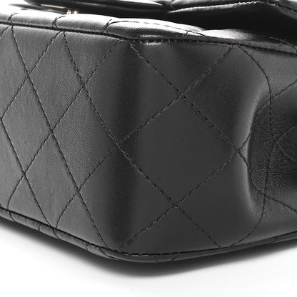Chanel Lambskin Quilted Mini Top Handle Rectangular Flap Black 10 of 11
