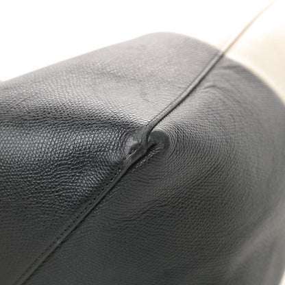 Celine Grained Calfskin Horizontal Bi-Cabas Cream Black 10 of 14