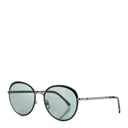 Chanel Round Spring Sunglasses 4206 Black Silver 1 of 6