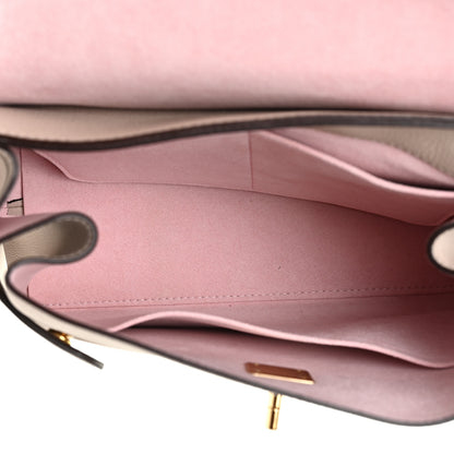Louis Vuitton Soft Calfskin Lockme Ever MM Greige 5 of 9