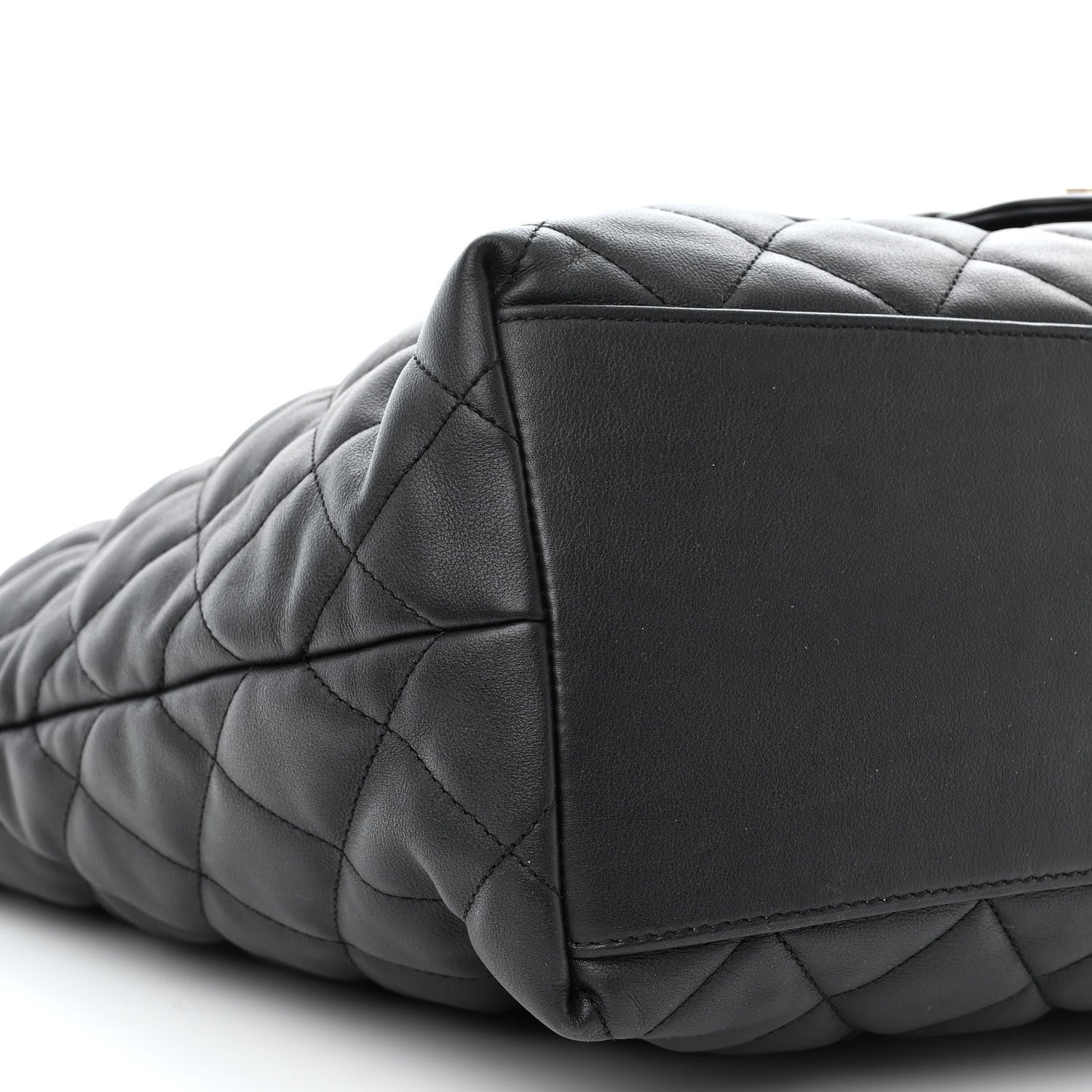 Chanel Lambskin Quilted Pocket Hobo Black 9 of 12