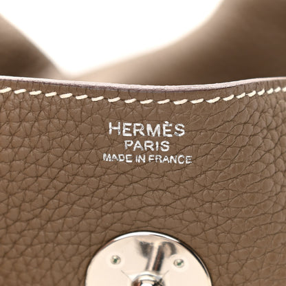Hermes Taurillon Clemence Lindy 30 Etoupe 6 of 10