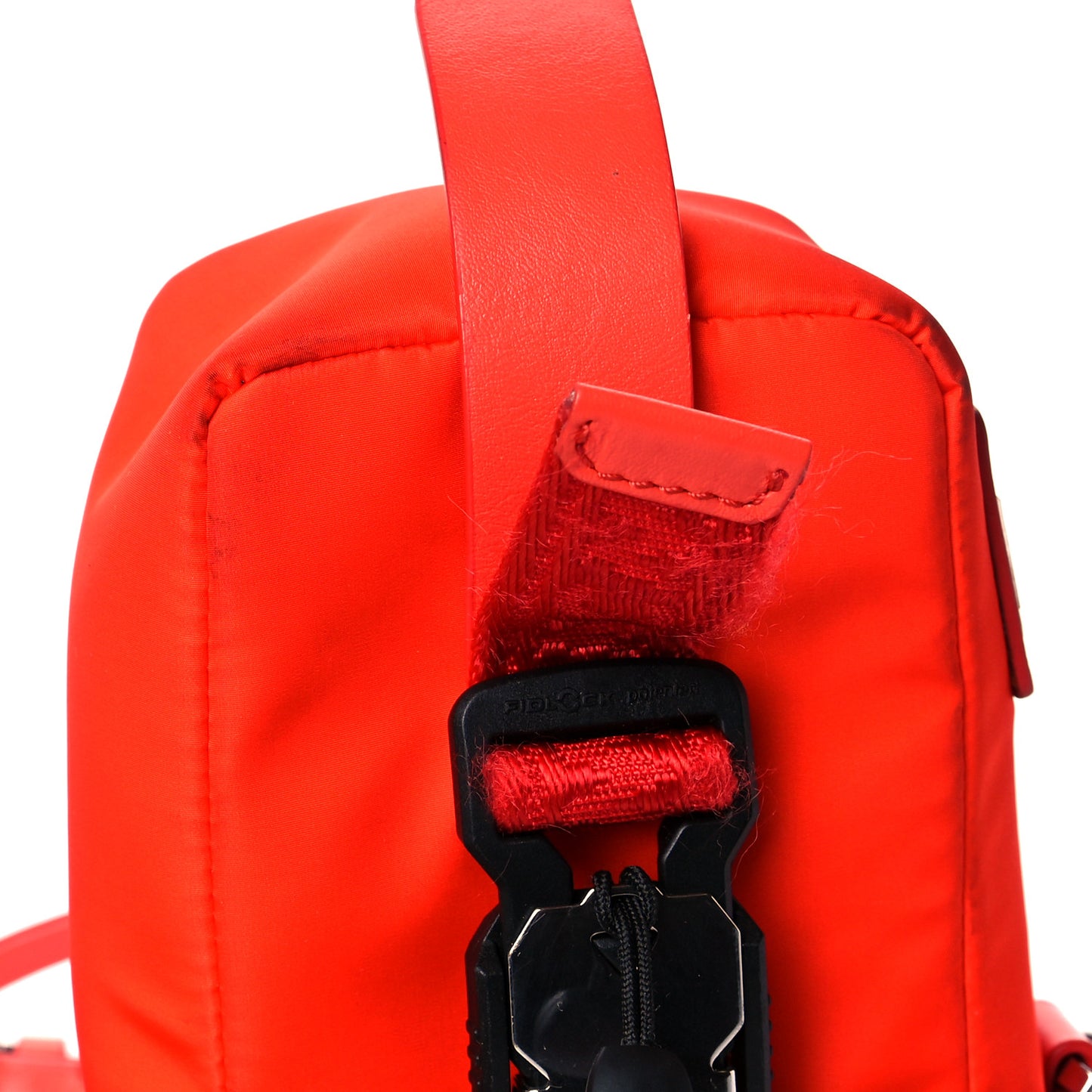 Nylon Mini Crossbody Pouch Orange