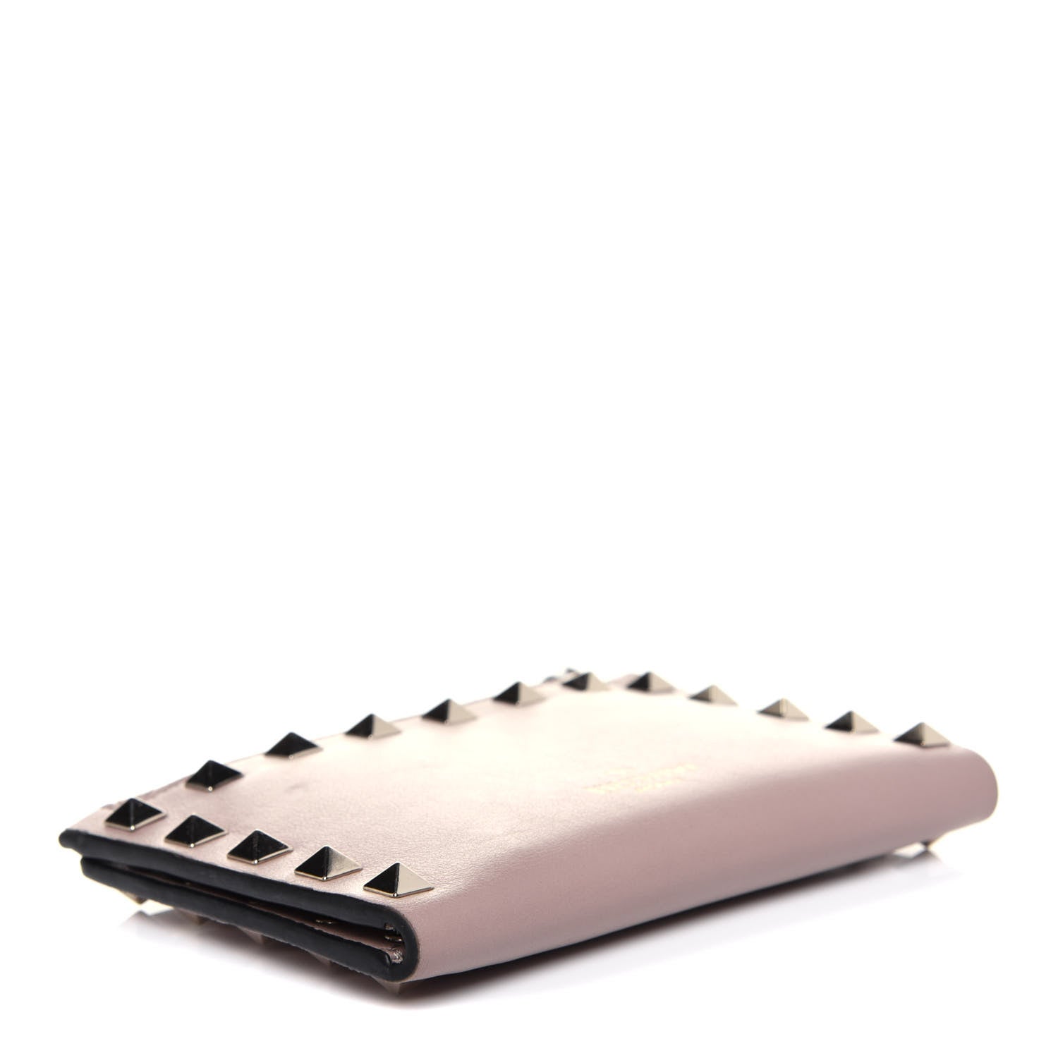 Valentino Garavani Calfskin Rockstud Bi-Fold Wallet Poudre 4 of 13