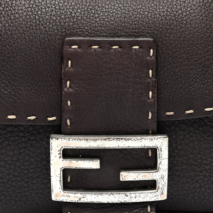 Fendi Cuoio Romano Selleria Baguette Testa di Moro 7 of 9
