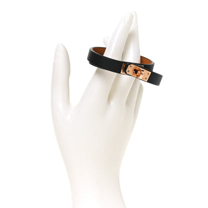 Hermes Swift Mini Kelly Double Tour Bracelet T2 Black 2 of 7