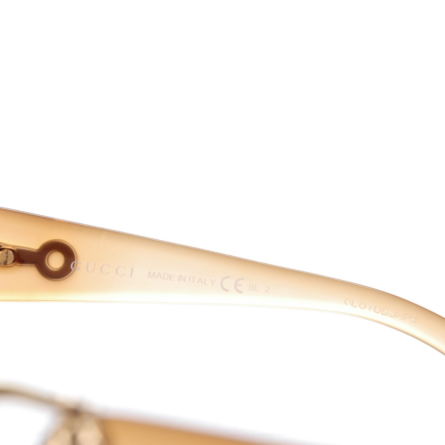 Square Frame Horsebit Sunglasses 3713/S Beige