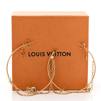 Louis Vuitton Roman Holidays Hoop Earrings Gold 6 of 6