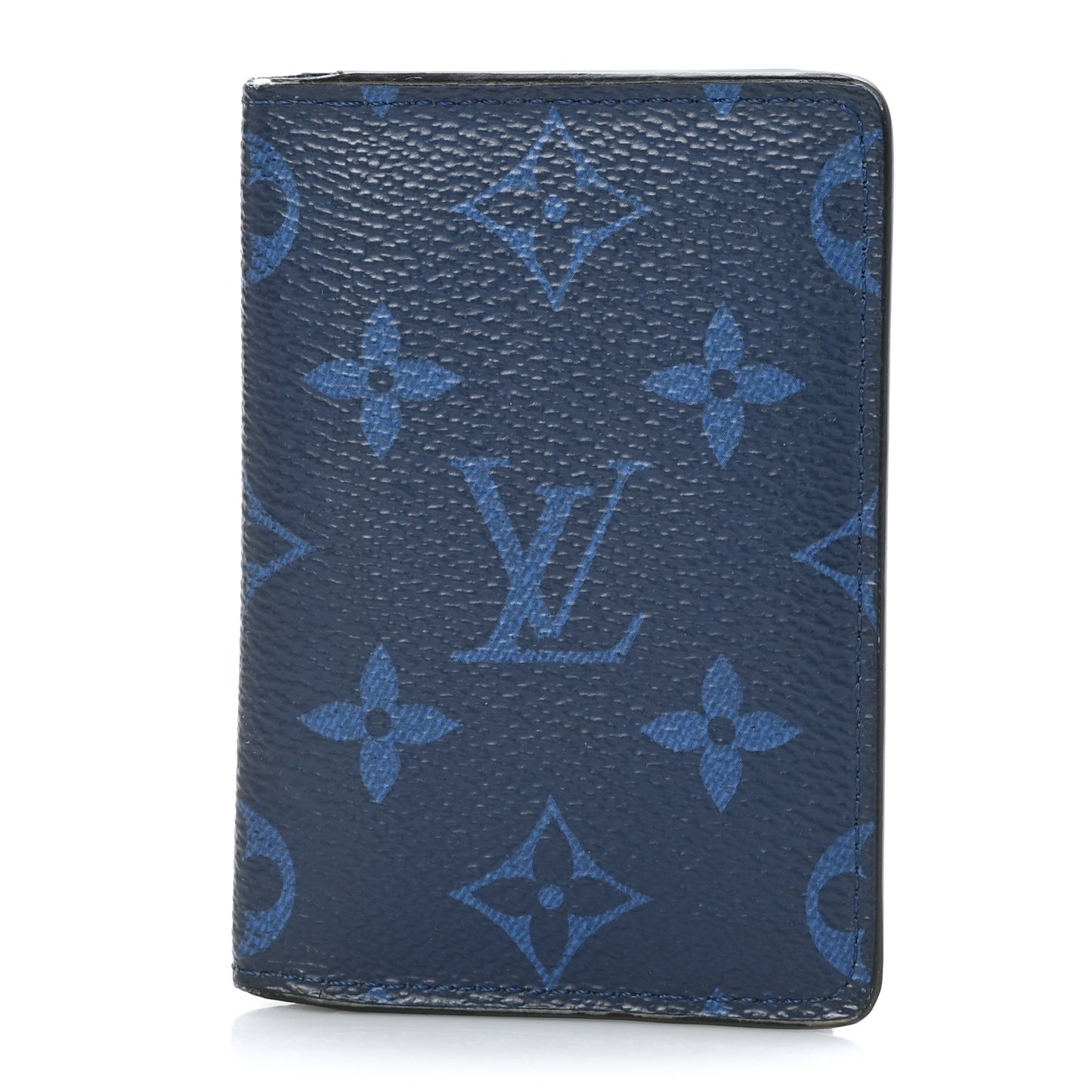 Monogram Taiga Pocket Organizer Cobalt
