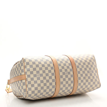 Louis Vuitton Damier Azur Keepall Bandouliere 45 4 of 15