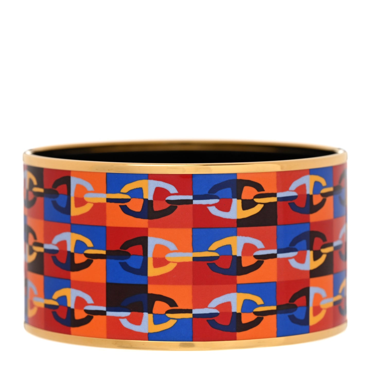 Enamel Printed Optique Chaine D'Ancre Extra Wide Bracelet 65