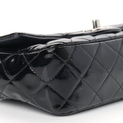 Chanel Patent Calfskin Quilted Mini Rectangular Flap Black 11 of 12