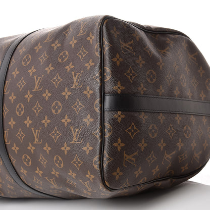 Louis Vuitton Monogram Macassar Keepall Bandouliere 55 9 of 9