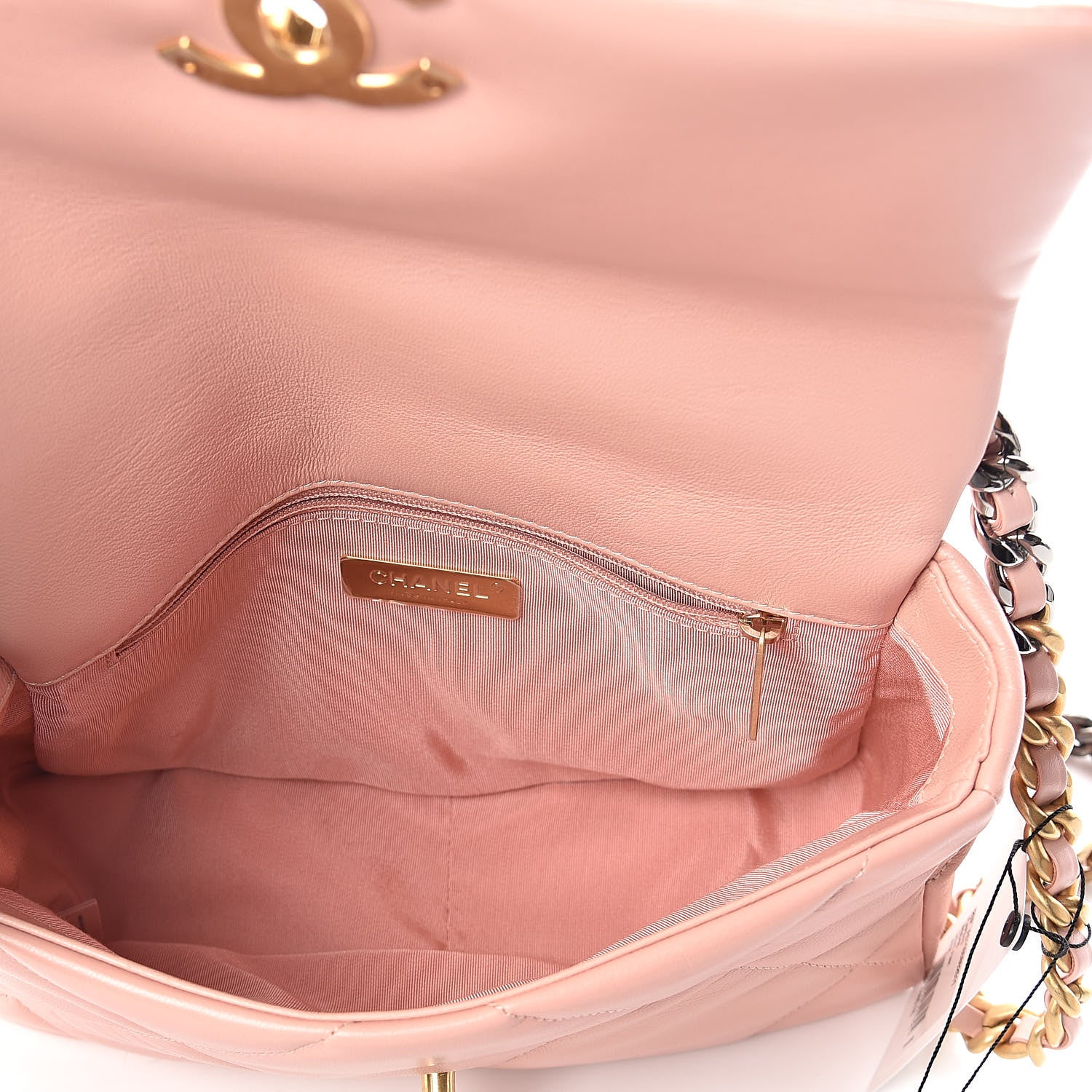 Chanel Goatskin Quilted Medium 19 Flap Light Pink 5 of 11