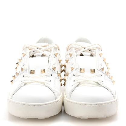 Valentino Garavani Calfskin Rockstud Untitled Open Sneakers 39 White 3 of 10