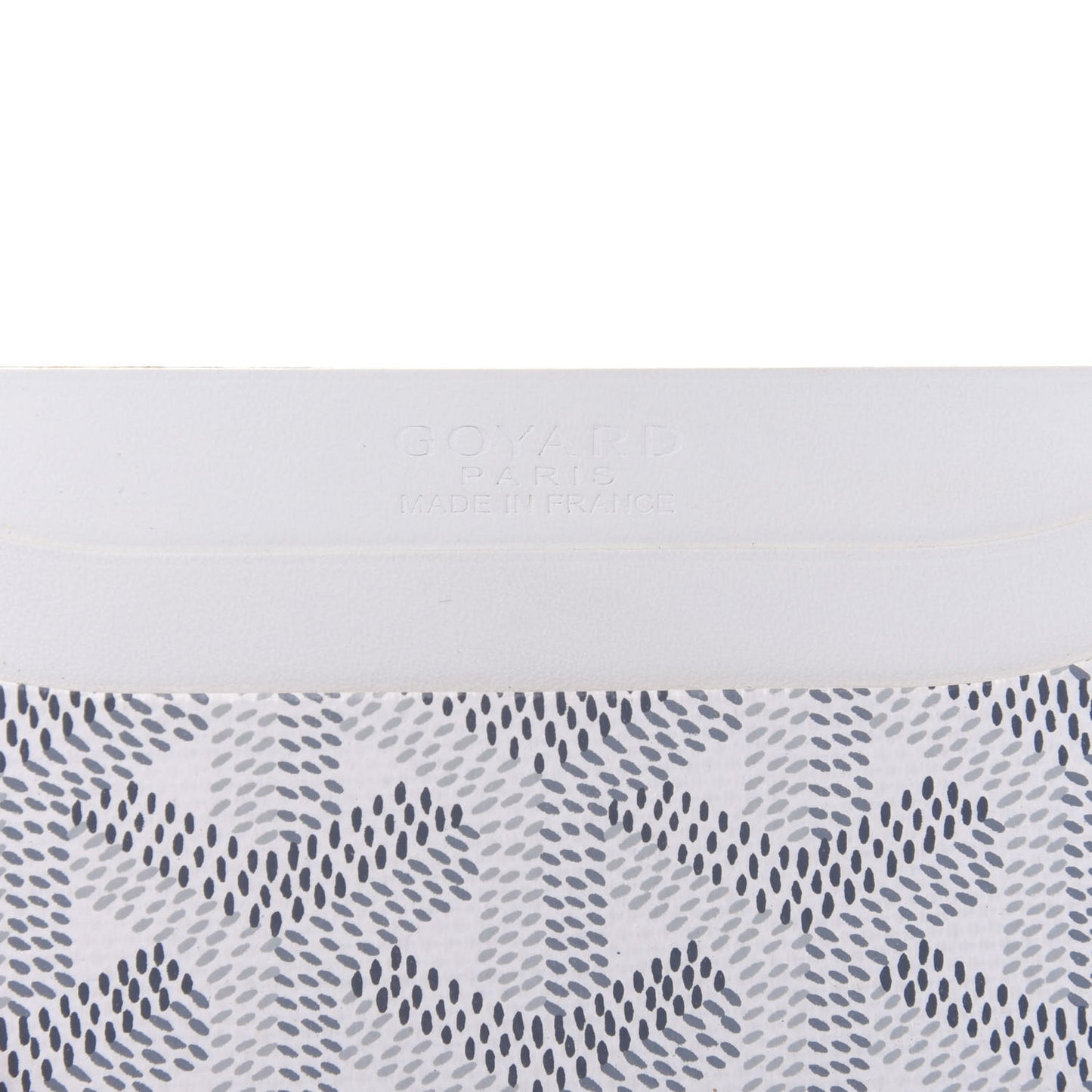 Goyardine Saint Sulpice Card Holder White