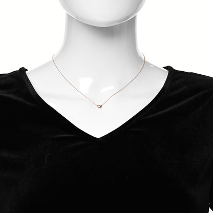 Tiffany 18K Rose Gold 6.5mm Elsa Peretti Bean Pendant Necklace 2 of 5