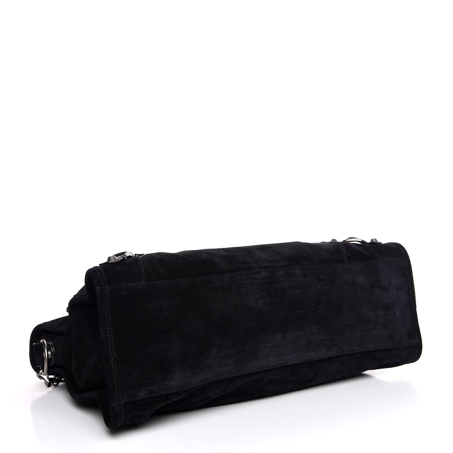 Balenciaga Baby Daim Suede Classic Silver Hardware City Black 5 of 8