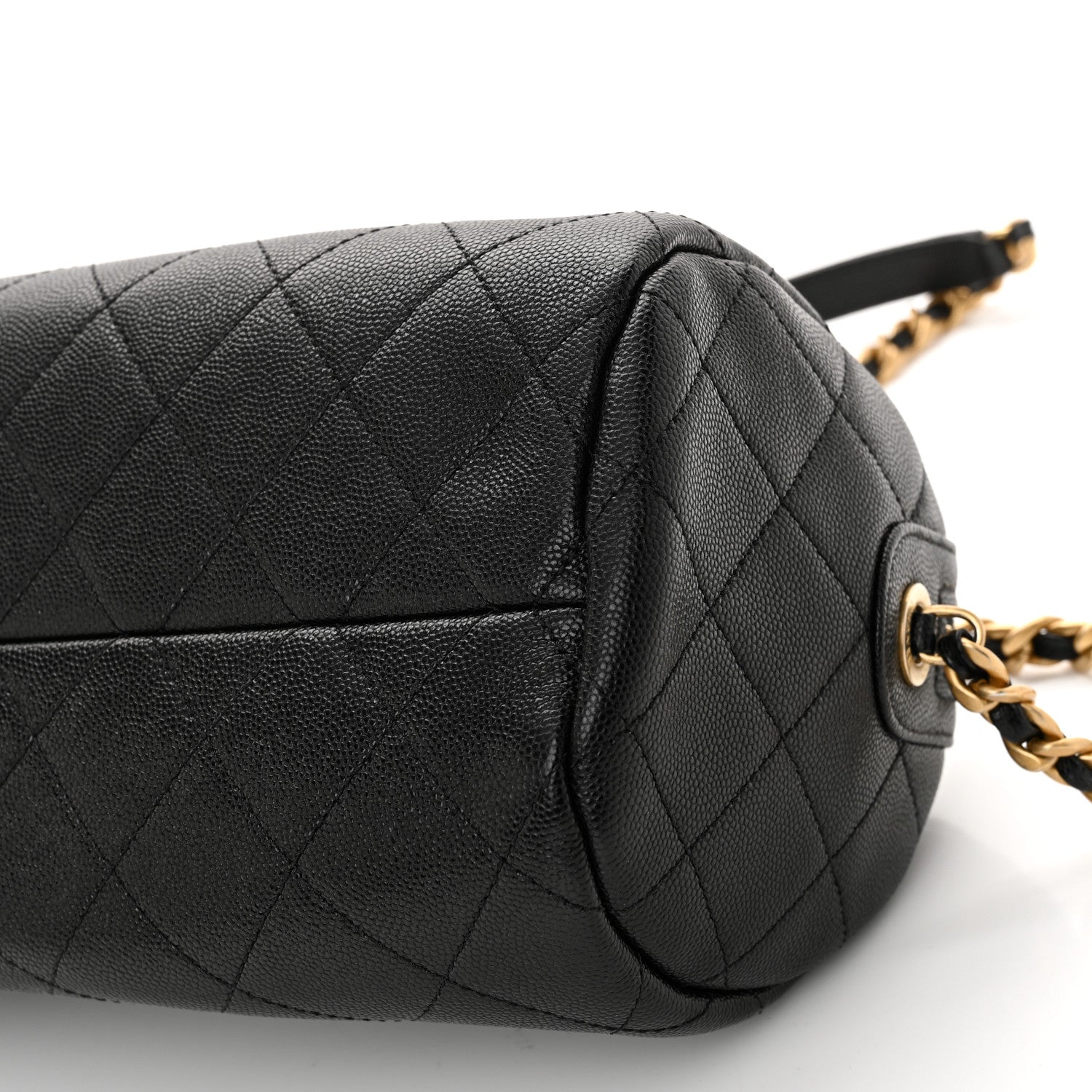 Chanel Caviar Quilted Fashion Therapy Bowling Bag Black 10 of 10
