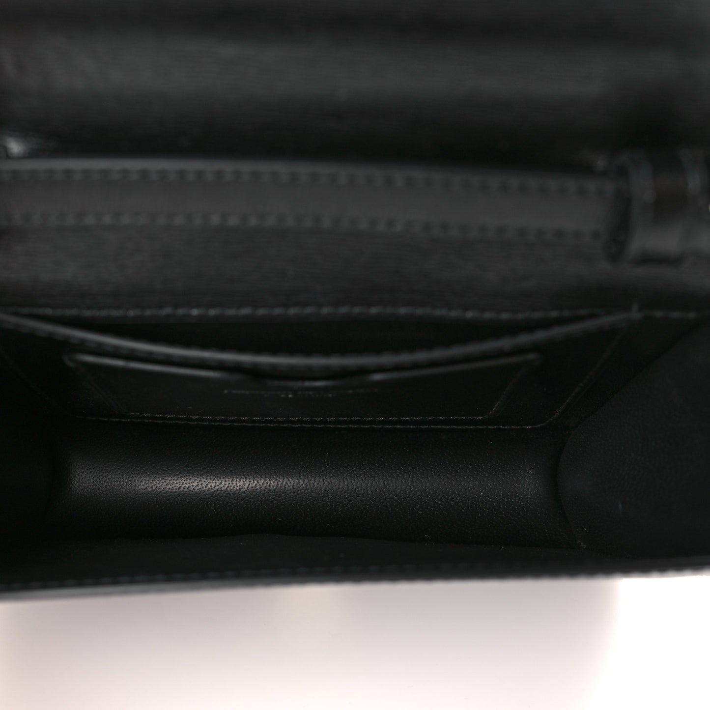 Nappa Skull Four Ring Knuckle Crossbody Bag Black