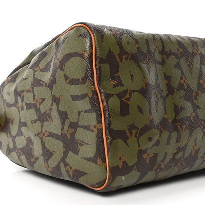 Louis Vuitton Monogram Graffiti Speedy 30 Kaki 8 of 10