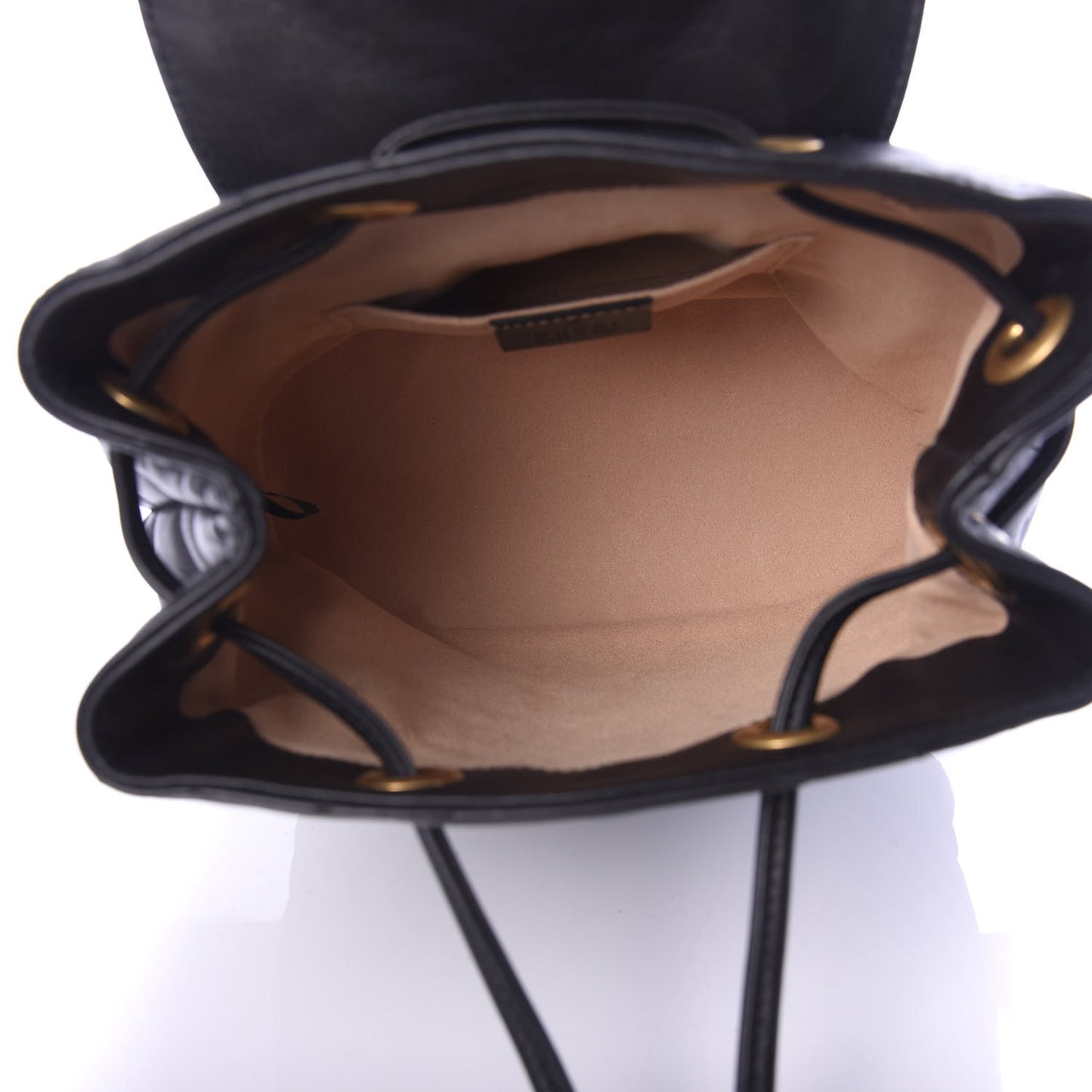 Calfskin Matelasse GG Marmont Flap Backpack Black