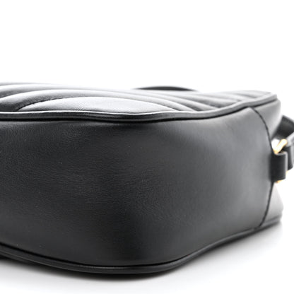 Saint Laurent Calfskin Matelasse Monogram Lou Camera Bag Black 10 of 11