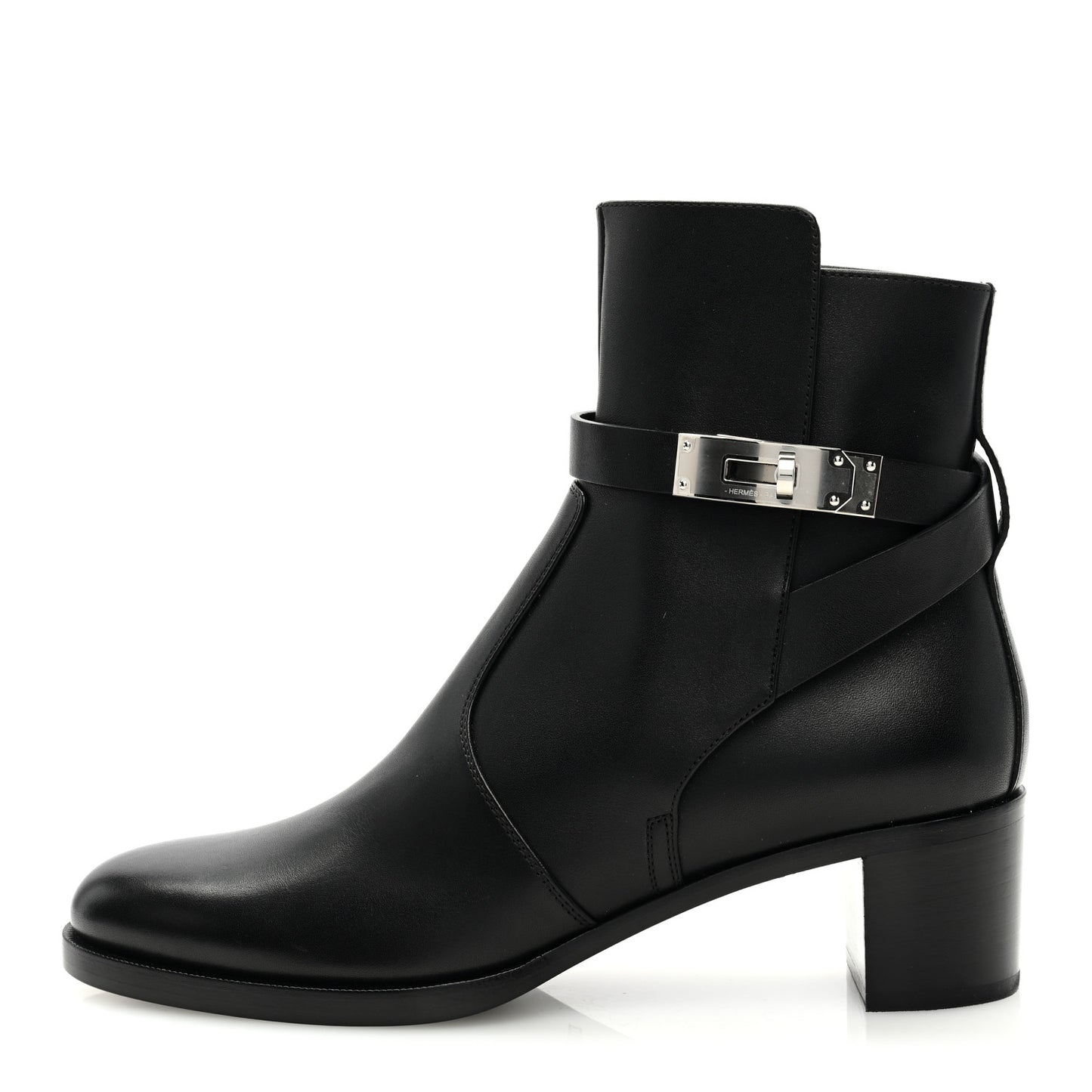 Calfskin Neo Ankle Boots 37.5 Black