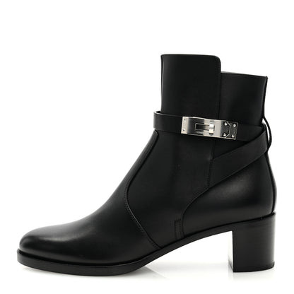 Hermes Calfskin Neo Ankle Boots 37.5 Black 1 of 8