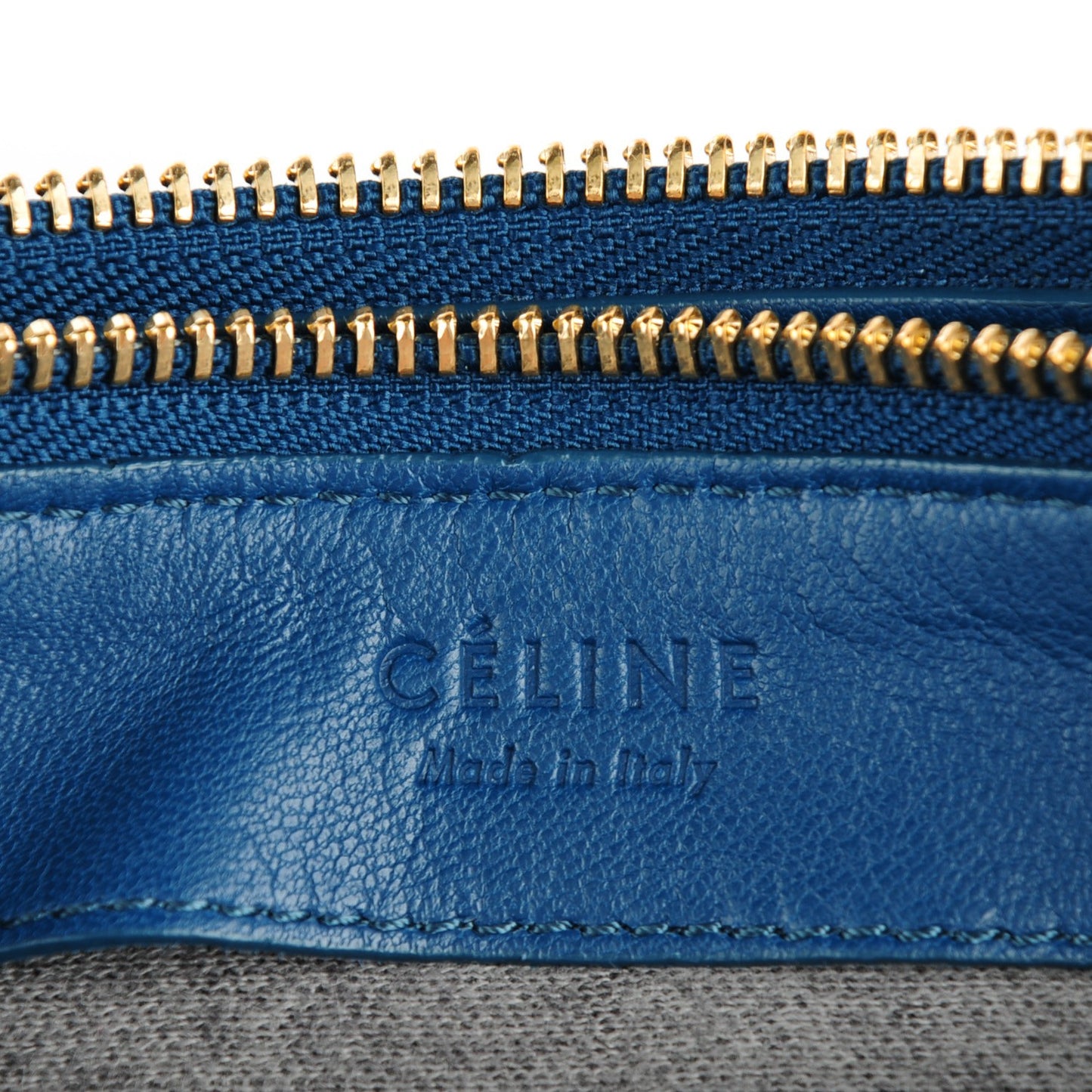 Lambskin Large Trio Crossbody Metallic Blue