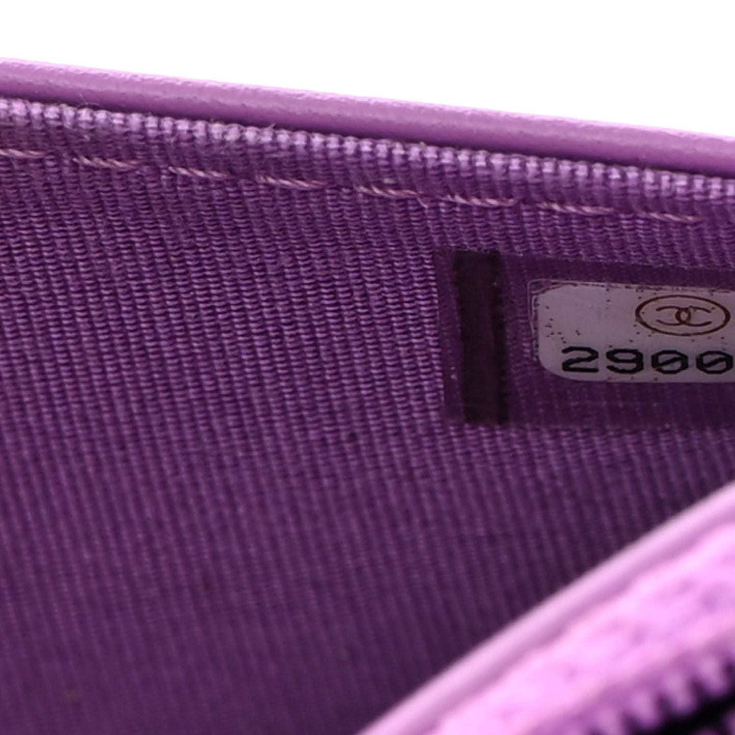 Caviar Quilted Boy Wallet On Chain WOC Purple