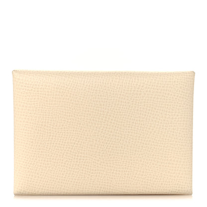Hermes Epsom Verso Calvi Duo Card Case Nata Jaune Poussin 1 of 7