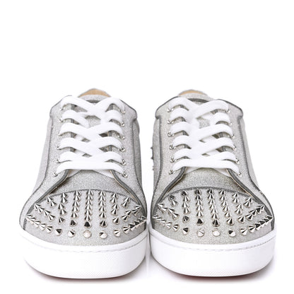 Christian Louboutin Glitter Sunset Mens Seavaste 2 Orlato Flat Sneakers 46 Silver 2 of 10