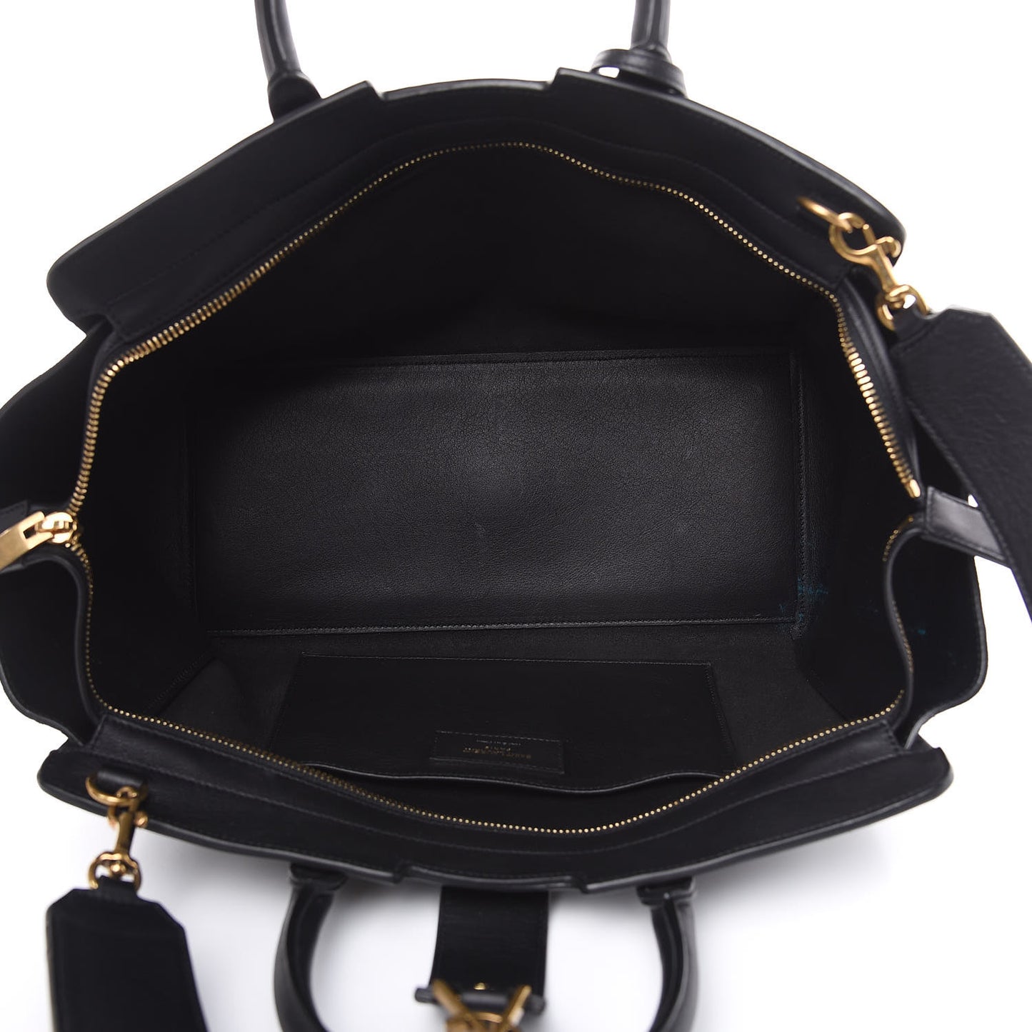 Calfskin Suede Small Monogram Downtown Cabas Black