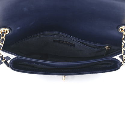 Chanel Lambskin Quilted Large CC Unchained Crossbody Navy 4 of 11