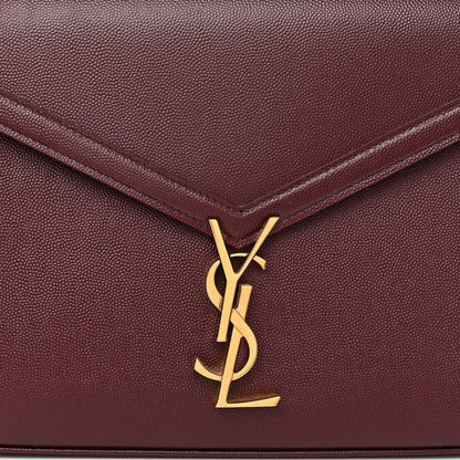 Saint Laurent Grain de Poudre Medium Classic Monogram Cassandra Top Handle Rouge Legion 7 of 15