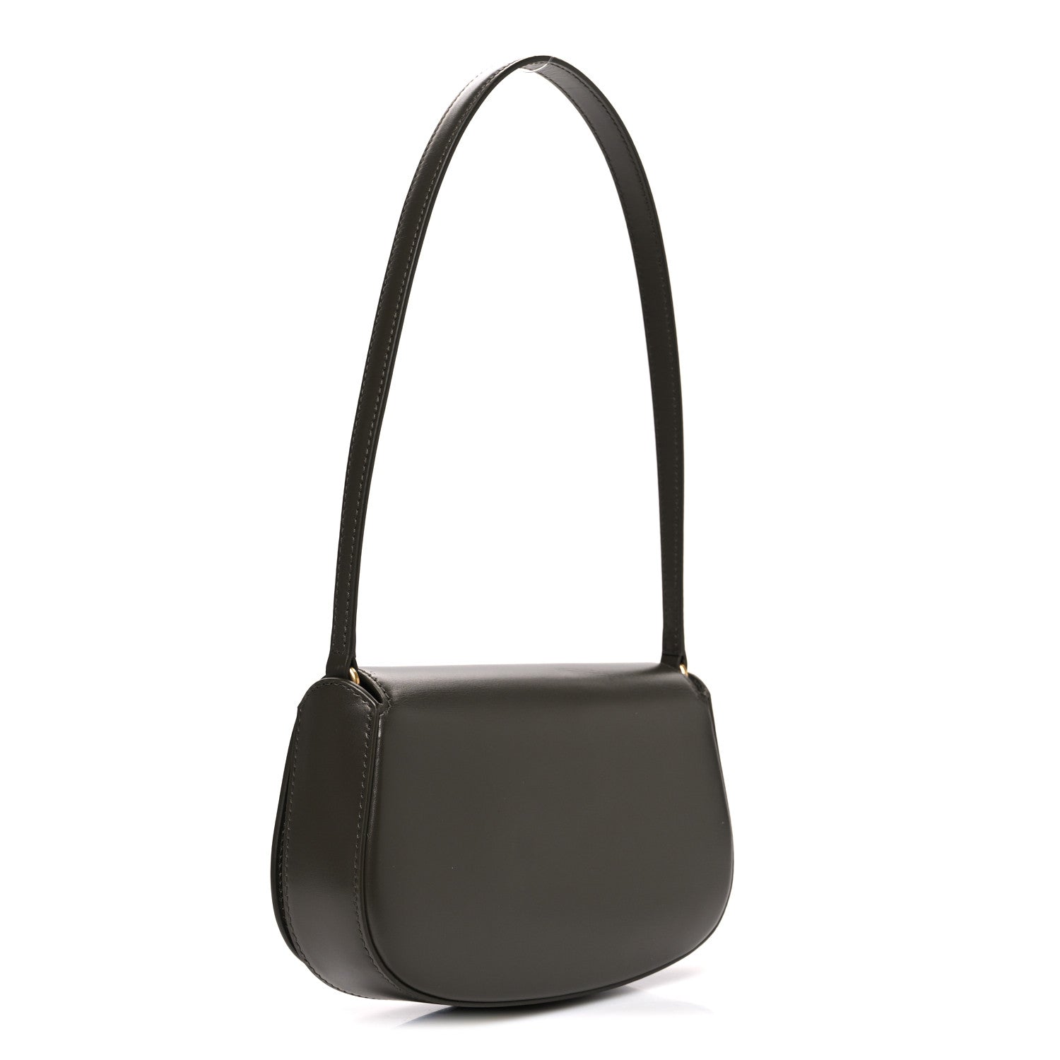 Saint Laurent Box Calfskin Mini Voltaire Shoulder Bag Urban Grey 3 of 10