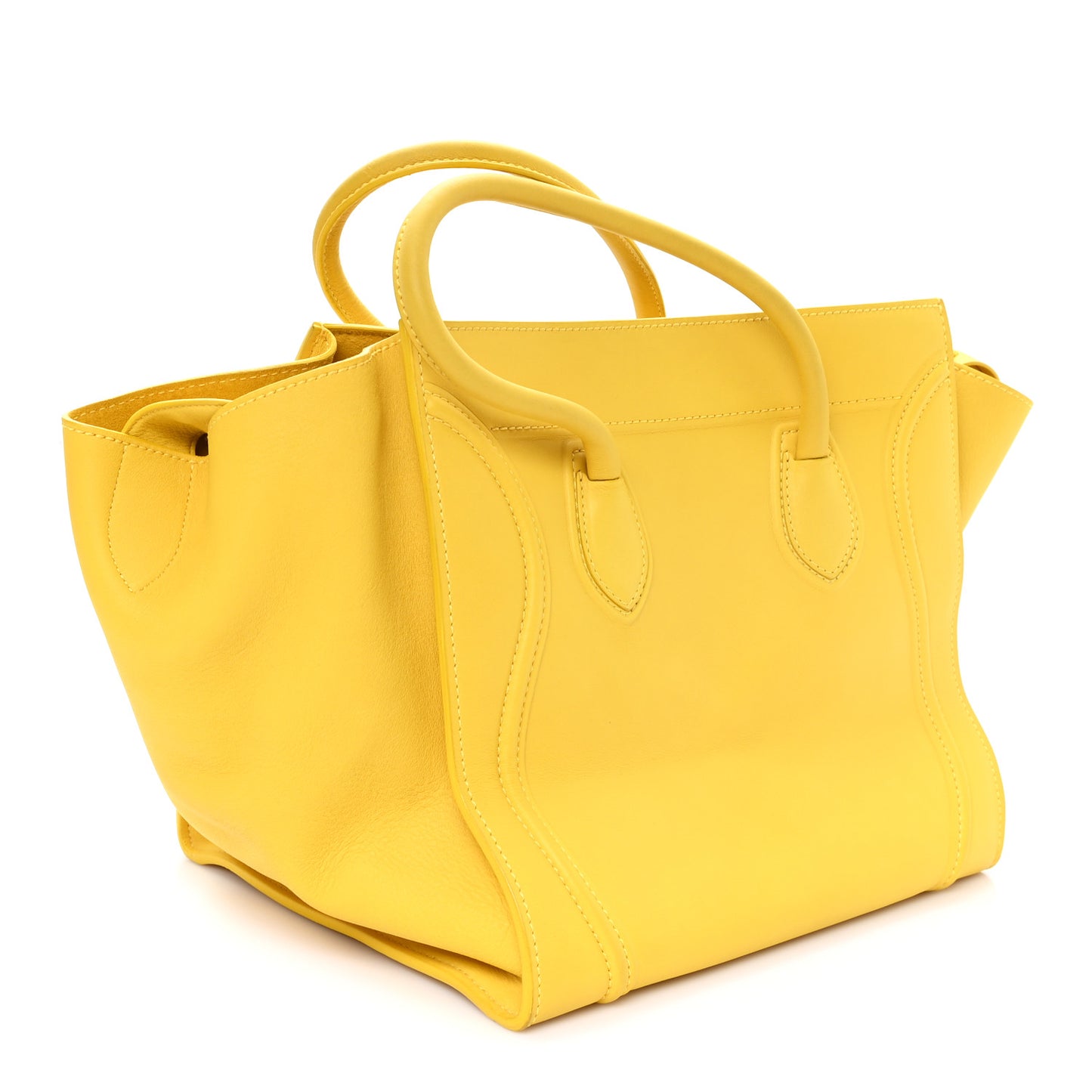Grained Calfskin Medium Phantom Luggage Sun Yellow