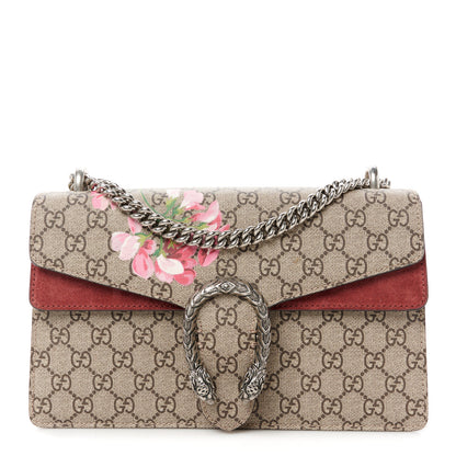 Gucci GG Supreme Monogram Blooms Small Dionysus Shoulder Bag Beige Multicolor Dry Rose 1 of 13