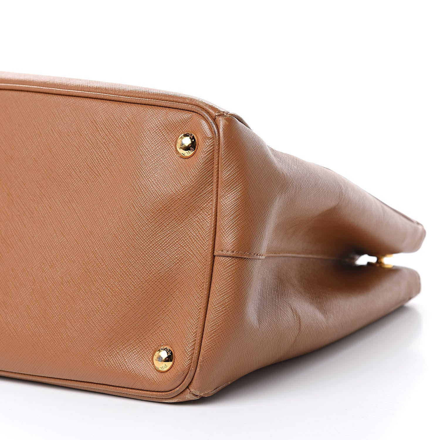 Prada Saffiano Large Galleria Double Zip Tote Caramel 9 of 22