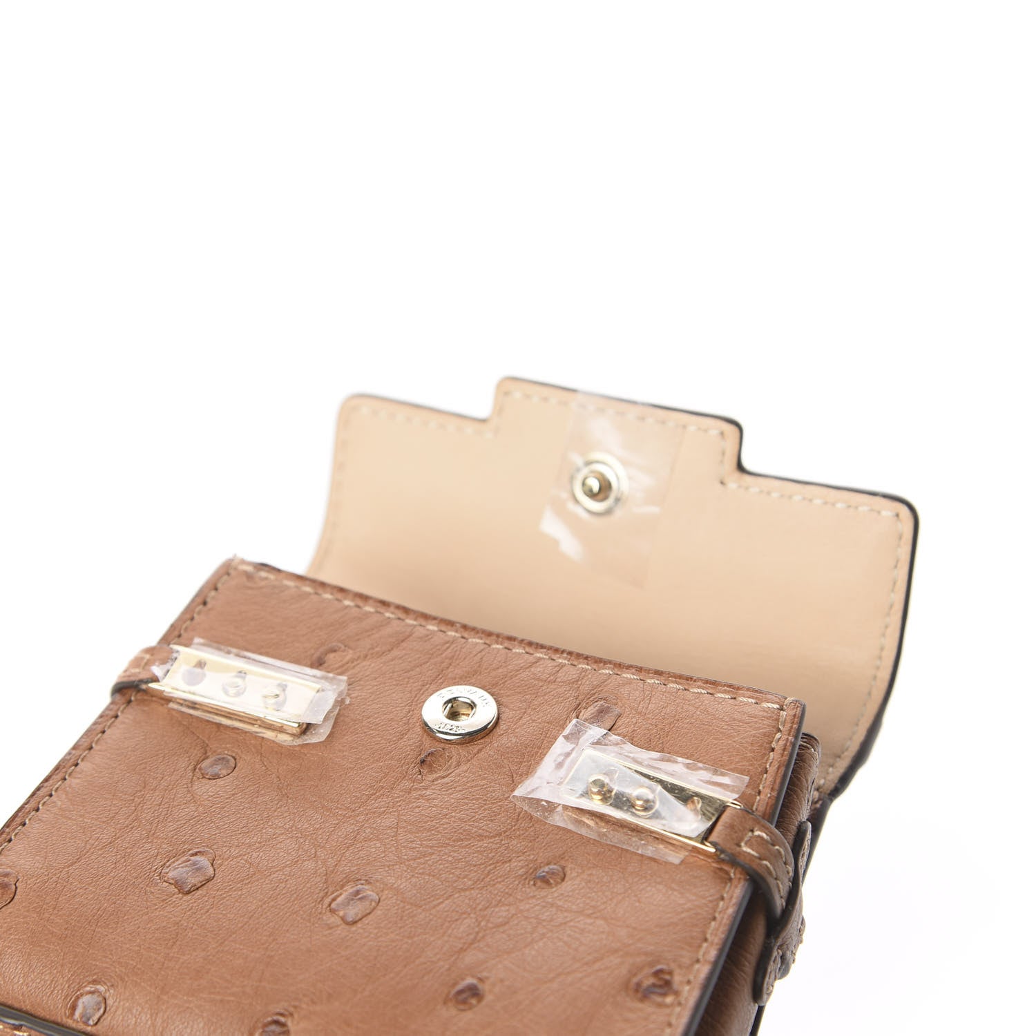 Delvaux Ostrich Mini Tempete Bag Charm 8 of 10