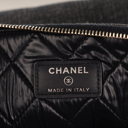 Chanel Denim Large Deauville Pouch Dark Blue 6 of 7