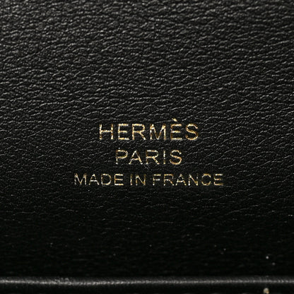 Hermes Swift Kelly Pochette Clutch Black 5 of 7