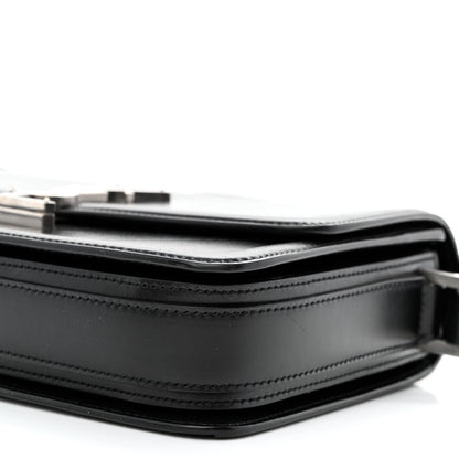 Saint Laurent Box Calfskin Monogram Medium Solferino Satchel Black 10 of 10